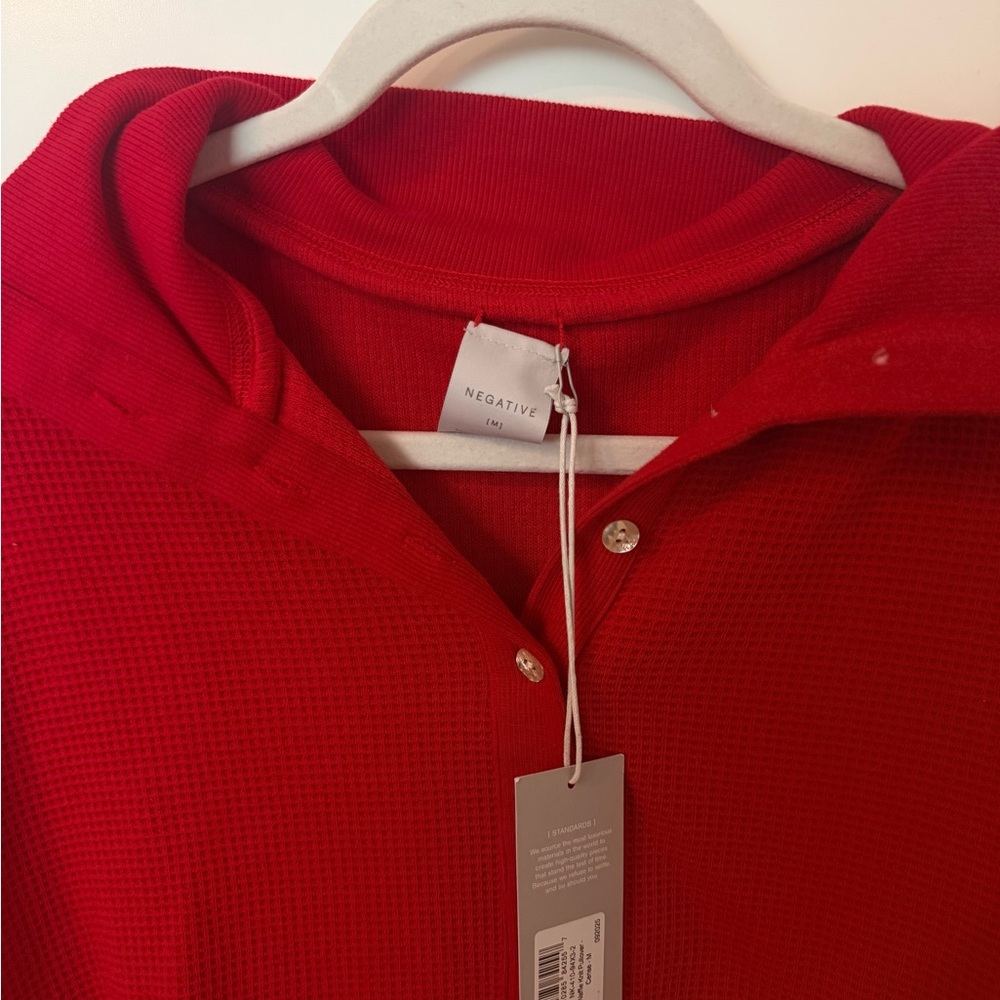 Negative Waffle knit pullover NWT - image 2